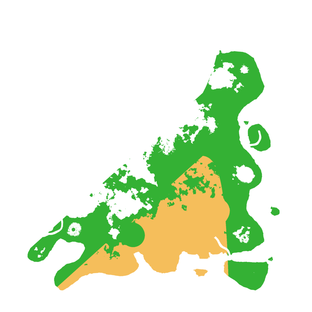 Biome Rust Map: Procedural Map, Size: 3500, Seed: 492404043