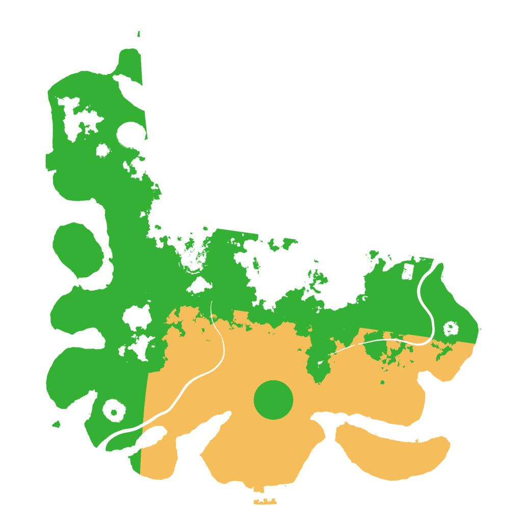 Biome Rust Map: Procedural Map, Size: 3500, Seed: 1216649976
