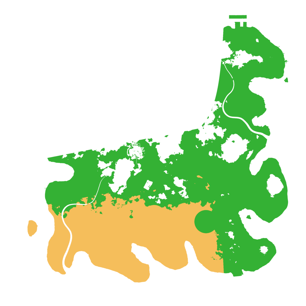 Biome Rust Map: Procedural Map, Size: 3500, Seed: 120077842
