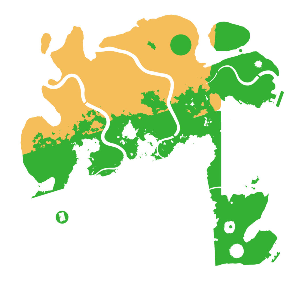 Biome Rust Map: Procedural Map, Size: 3700, Seed: 210256056