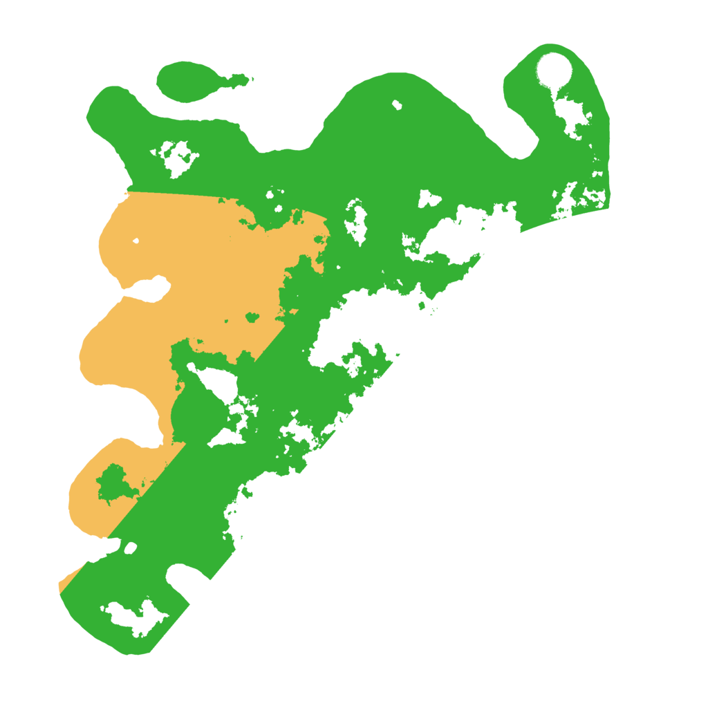 Biome Rust Map: Barren, Size: 3500, Seed: 53553