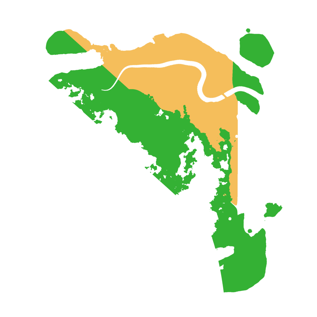 Biome Rust Map: Procedural Map, Size: 3000, Seed: 2042804341