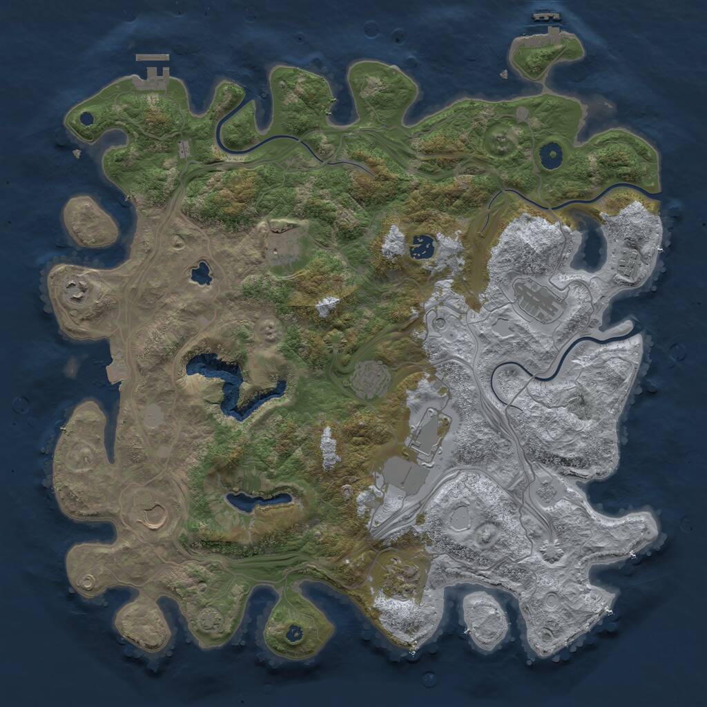 Rust Map: Procedural Map, Size: 4250, Seed: 25082023, 15 Monuments