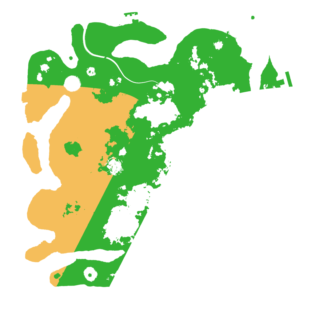 Biome Rust Map: Procedural Map, Size: 3500, Seed: 267451807