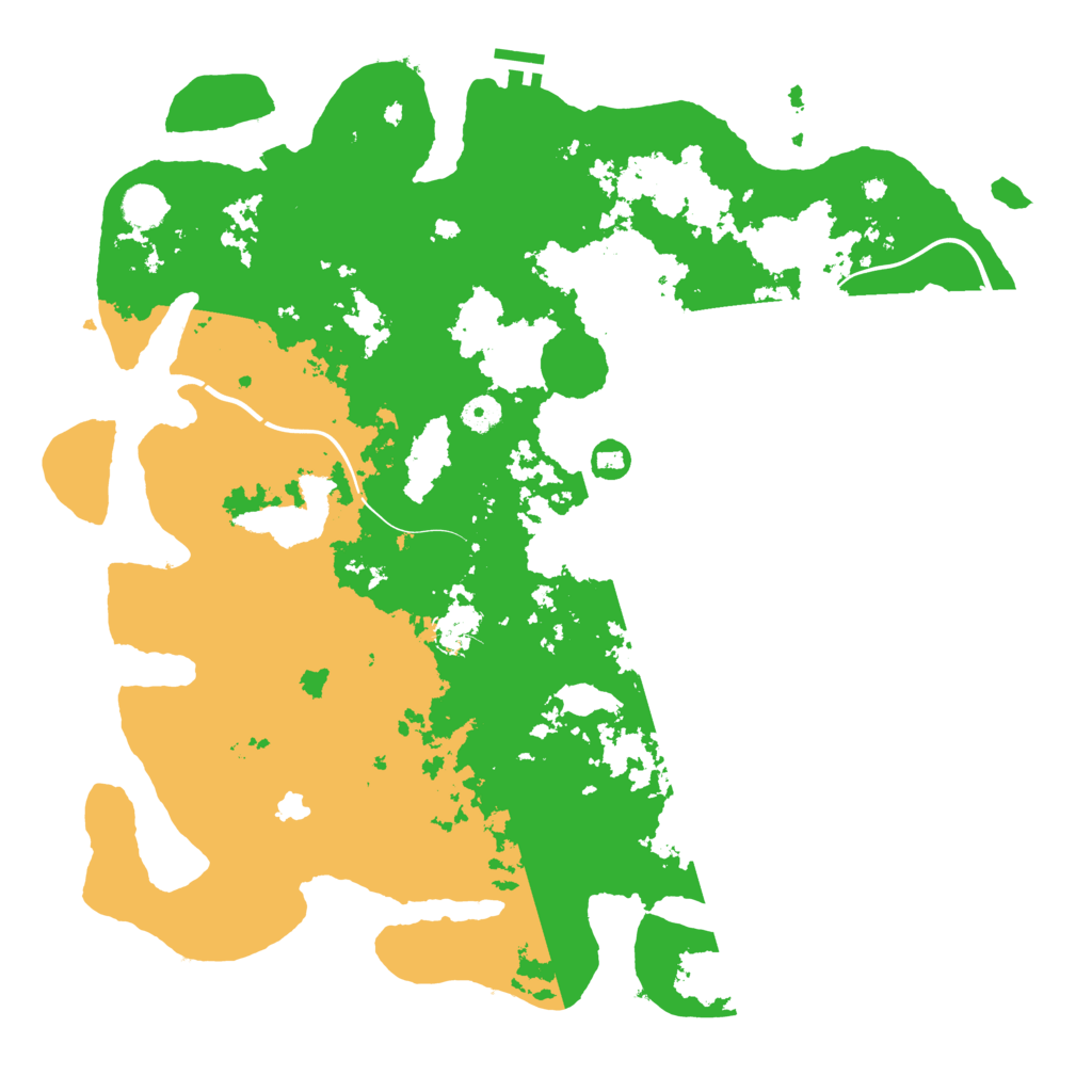 Biome Rust Map: Procedural Map, Size: 4400, Seed: 62609596