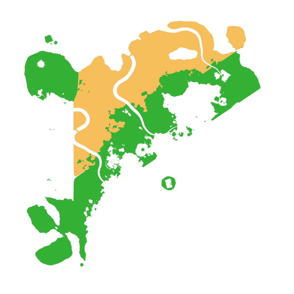 Biome Rust Map: Procedural Map, Size: 3500, Seed: 67240529