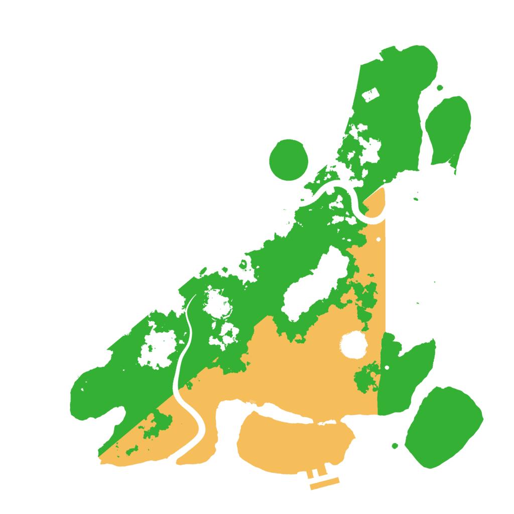 Biome Rust Map: Procedural Map, Size: 3500, Seed: 2040240441