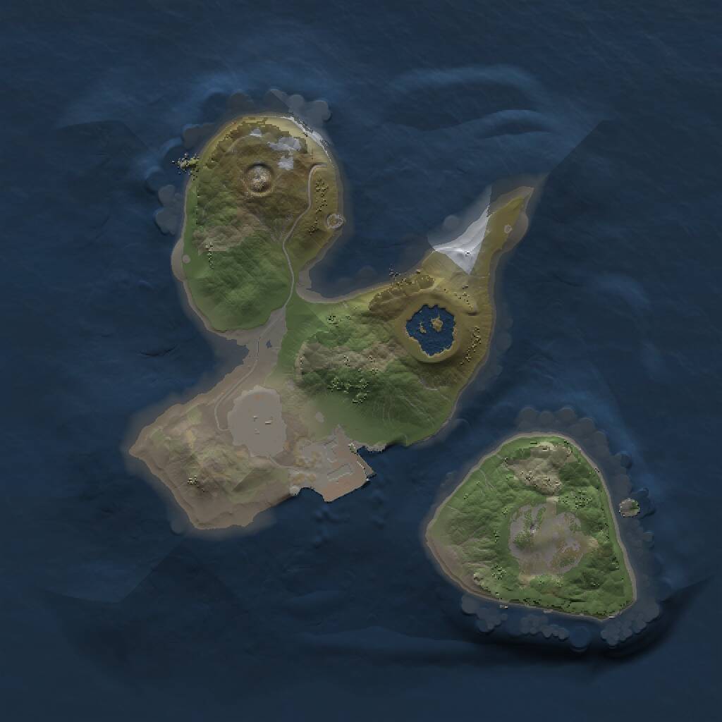 Rust Map: Procedural Map, Size: 1500, Seed: 894219687, 1 Monuments