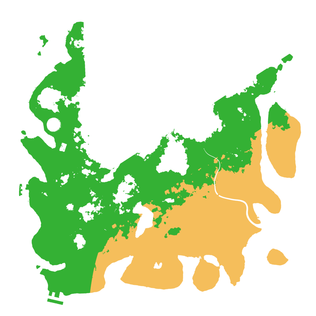 Biome Rust Map: Procedural Map, Size: 4000, Seed: 52365723