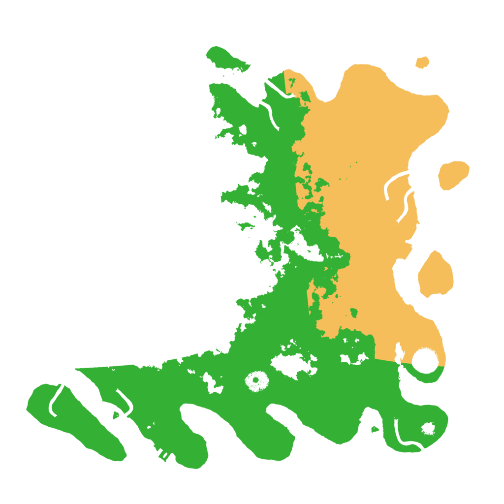 Biome Rust Map: Procedural Map, Size: 3500, Seed: 67558