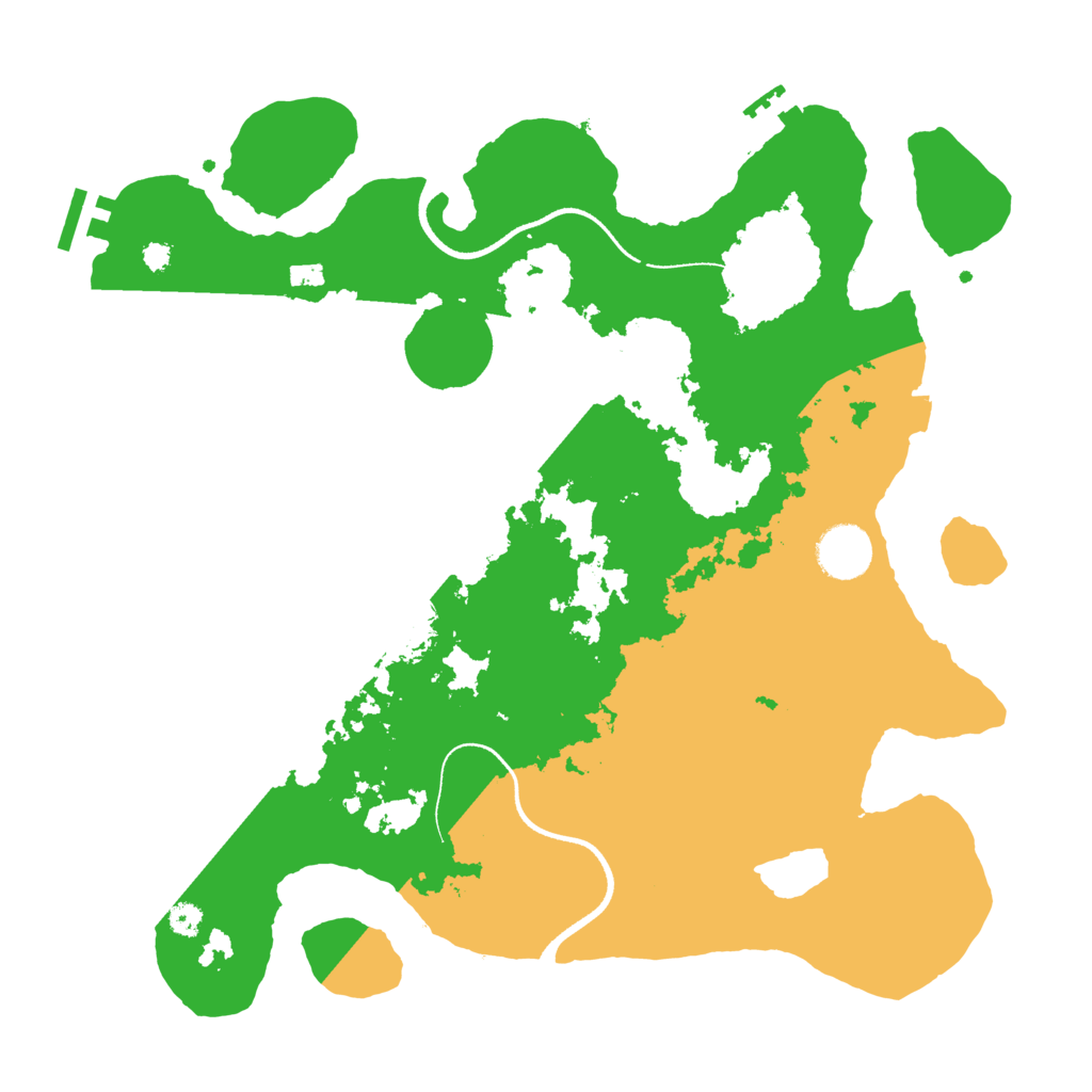 Biome Rust Map: Procedural Map, Size: 3500, Seed: 1222554113