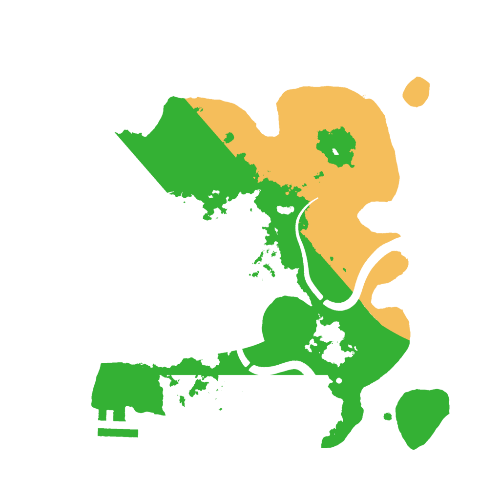 Biome Rust Map: Procedural Map, Size: 2500, Seed: 935528231
