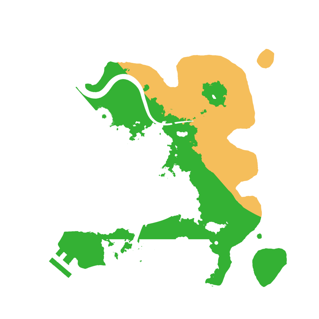 Biome Rust Map: Procedural Map, Size: 2500, Seed: 935528231