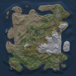 Thumbnail Rust Map: Procedural Map, Size: 4000, Seed: 234147142, 17 Monuments