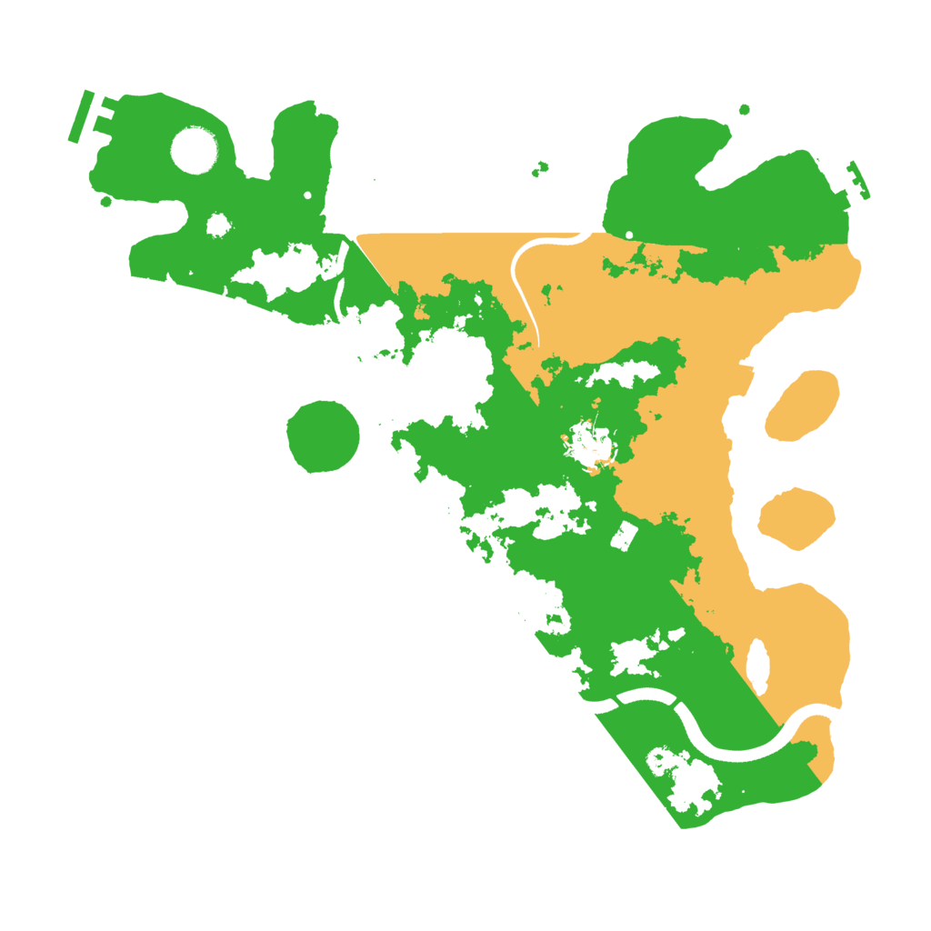 Biome Rust Map: Procedural Map, Size: 3500, Seed: 33171952