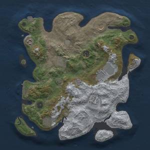 Thumbnail Rust Map: Procedural Map, Size: 3500, Seed: 971340461, 15 Monuments