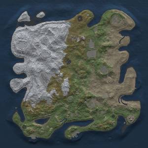 Thumbnail Rust Map: Procedural Map, Size: 4000, Seed: 544491897, 17 Monuments