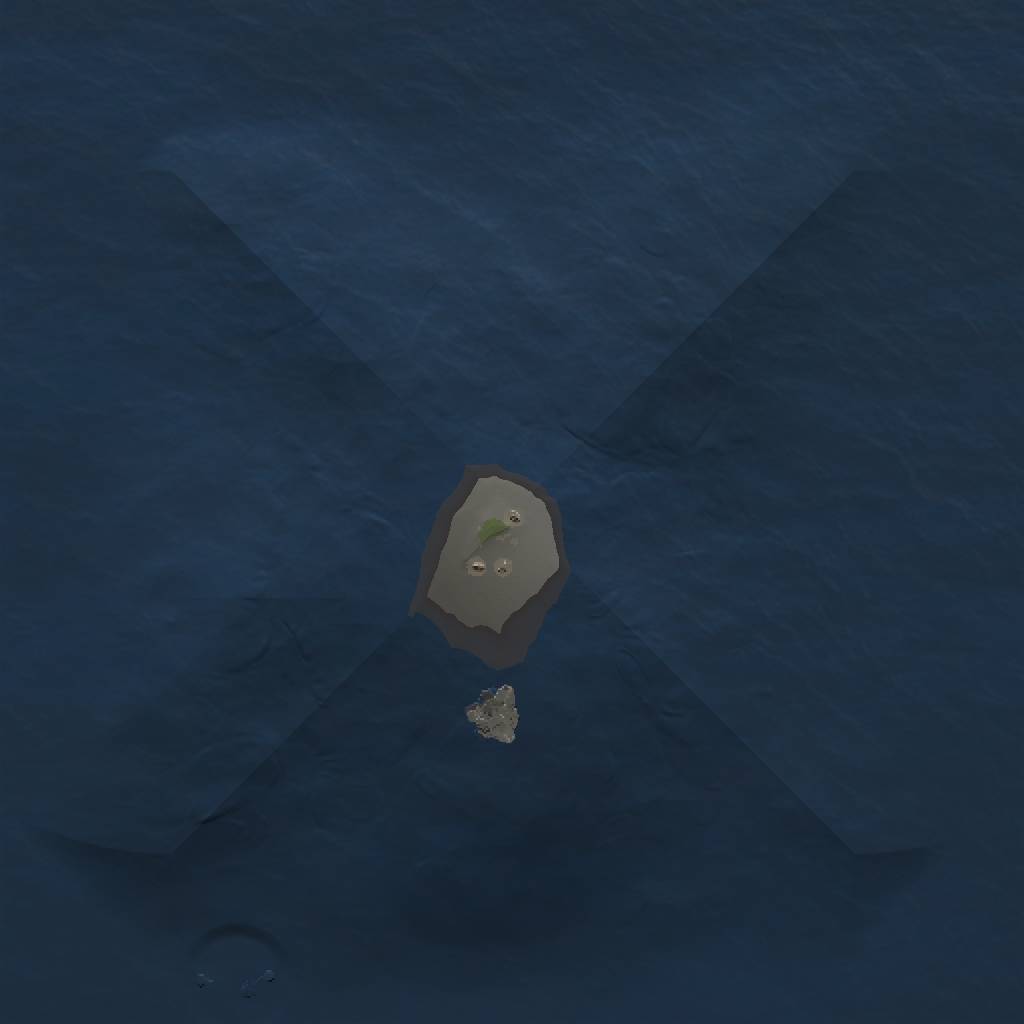 Rust Map: Procedural Map, Size: 1000, Seed: 2143580682, 3 Monuments