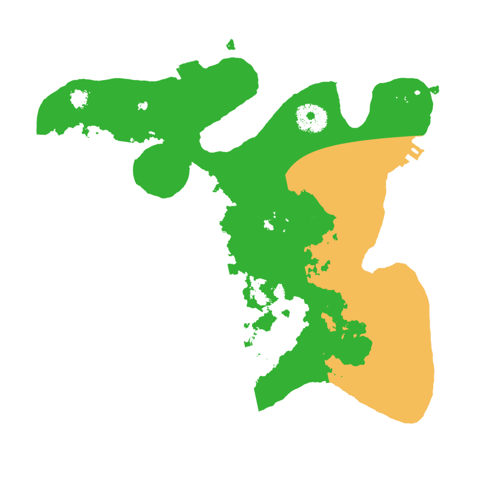 Biome Rust Map: Procedural Map, Size: 2500, Seed: 34940667