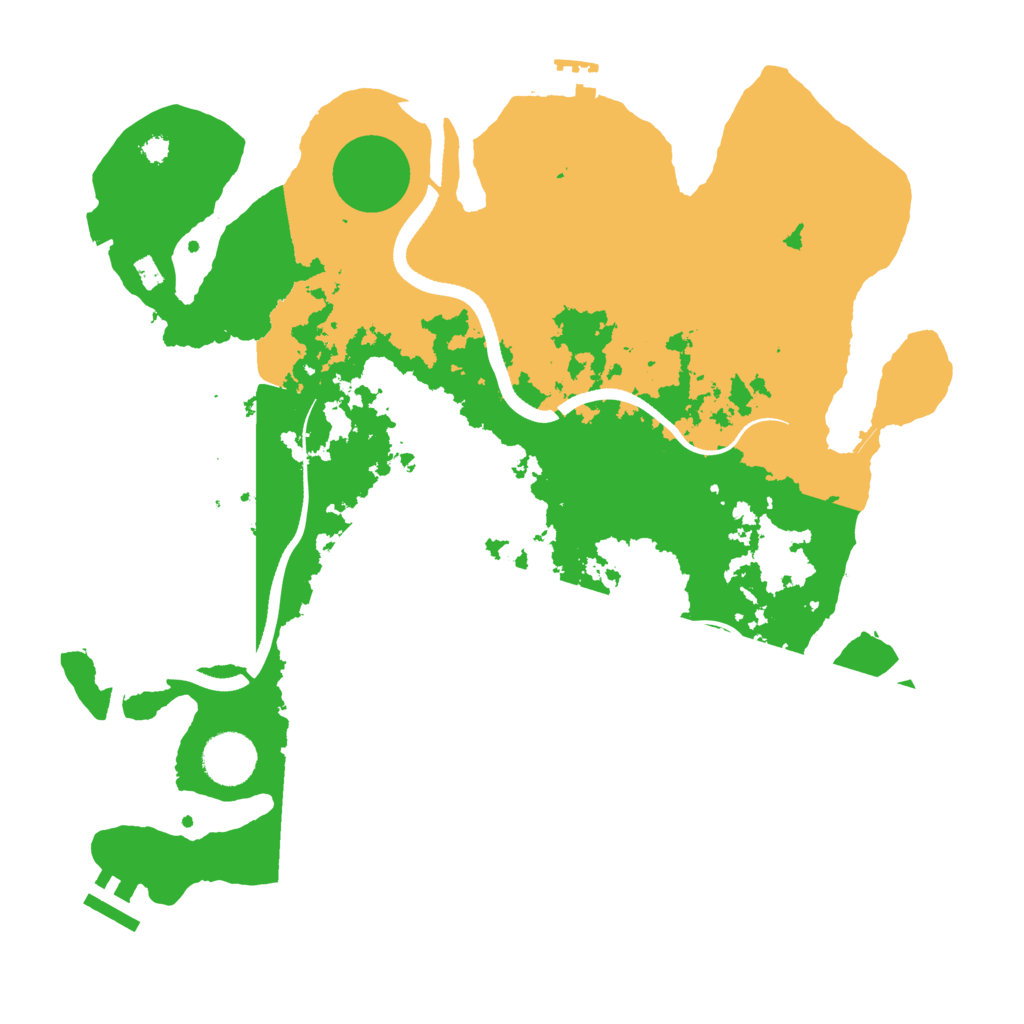 Biome Rust Map: Procedural Map, Size: 3500, Seed: 1254618434