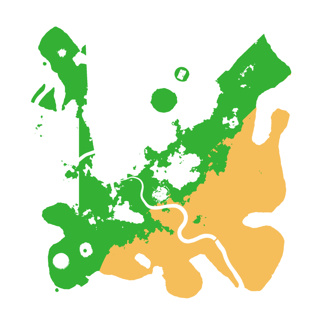 Biome Rust Map: Procedural Map, Size: 3500, Seed: 351502481