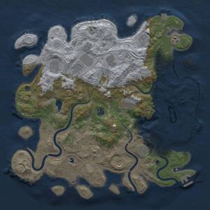 Thumbnail Rust Map: Procedural Map, Size: 4250, Seed: 574003306, 17 Monuments