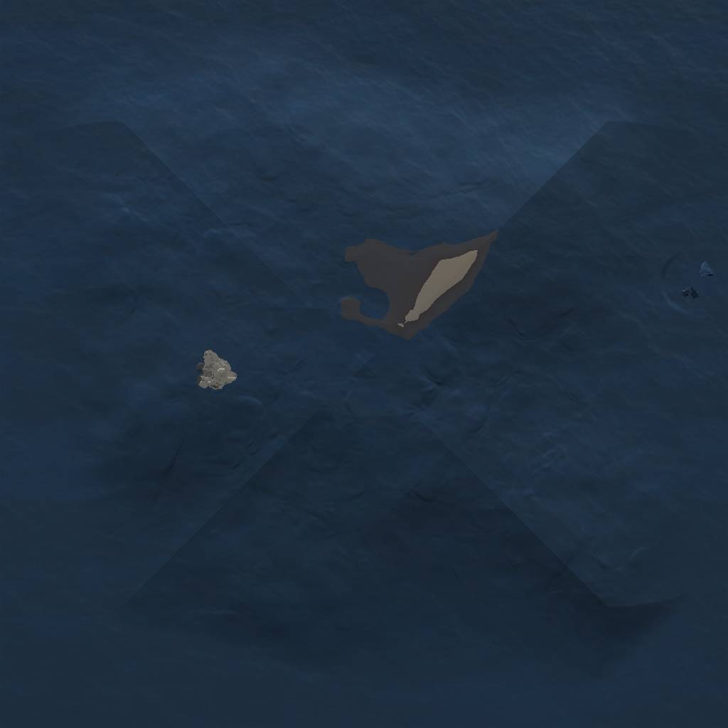 Rust Map: Procedural Map, Size: 1000, Seed: 2115257057, 3 Monuments