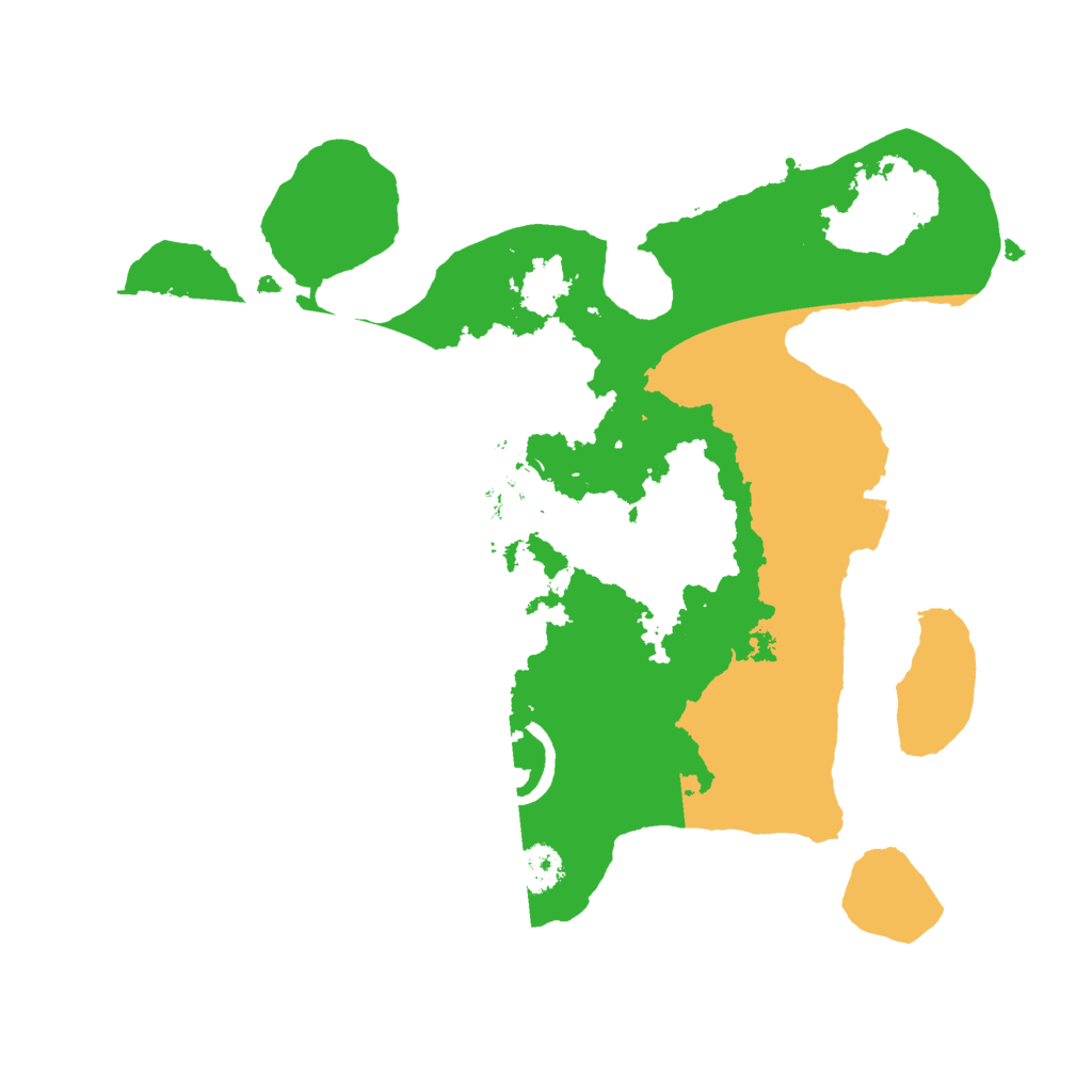 Biome Rust Map: Procedural Map, Size: 2500, Seed: 86793668