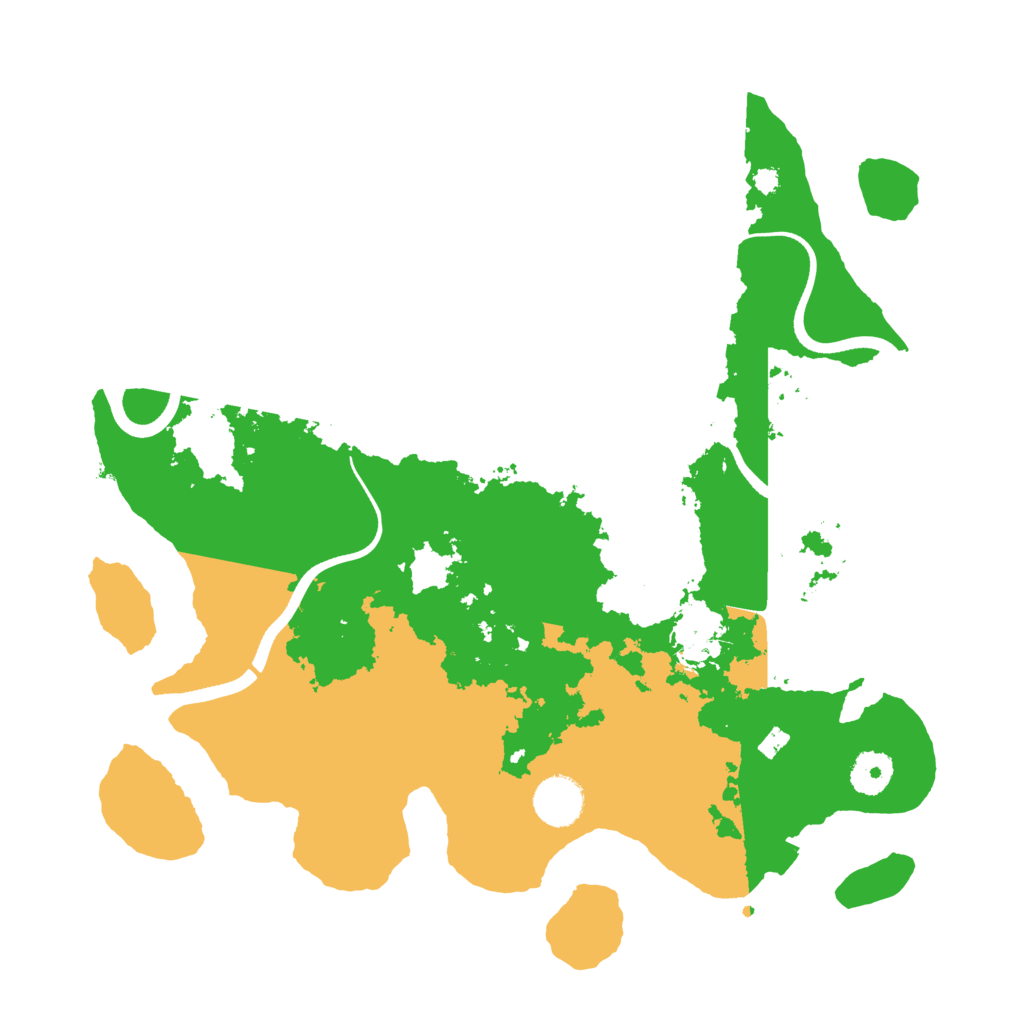 Biome Rust Map: Procedural Map, Size: 3600, Seed: 43512