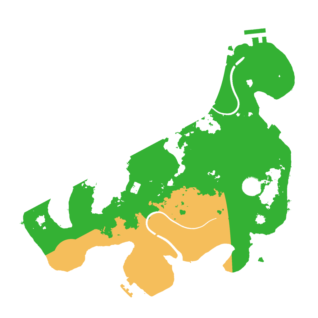 Biome Rust Map: Procedural Map, Size: 3000, Seed: 99693