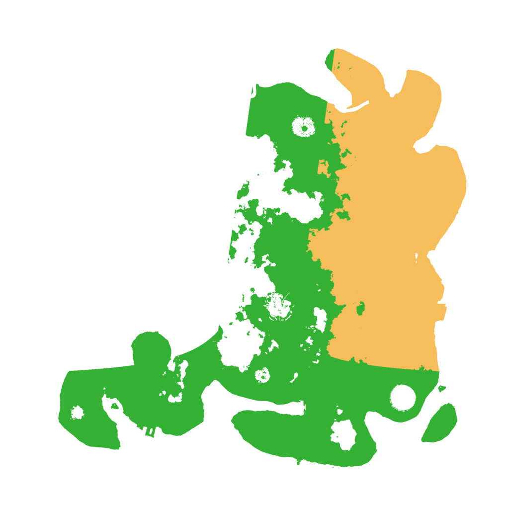 Biome Rust Map: Procedural Map, Size: 3500, Seed: 7757575