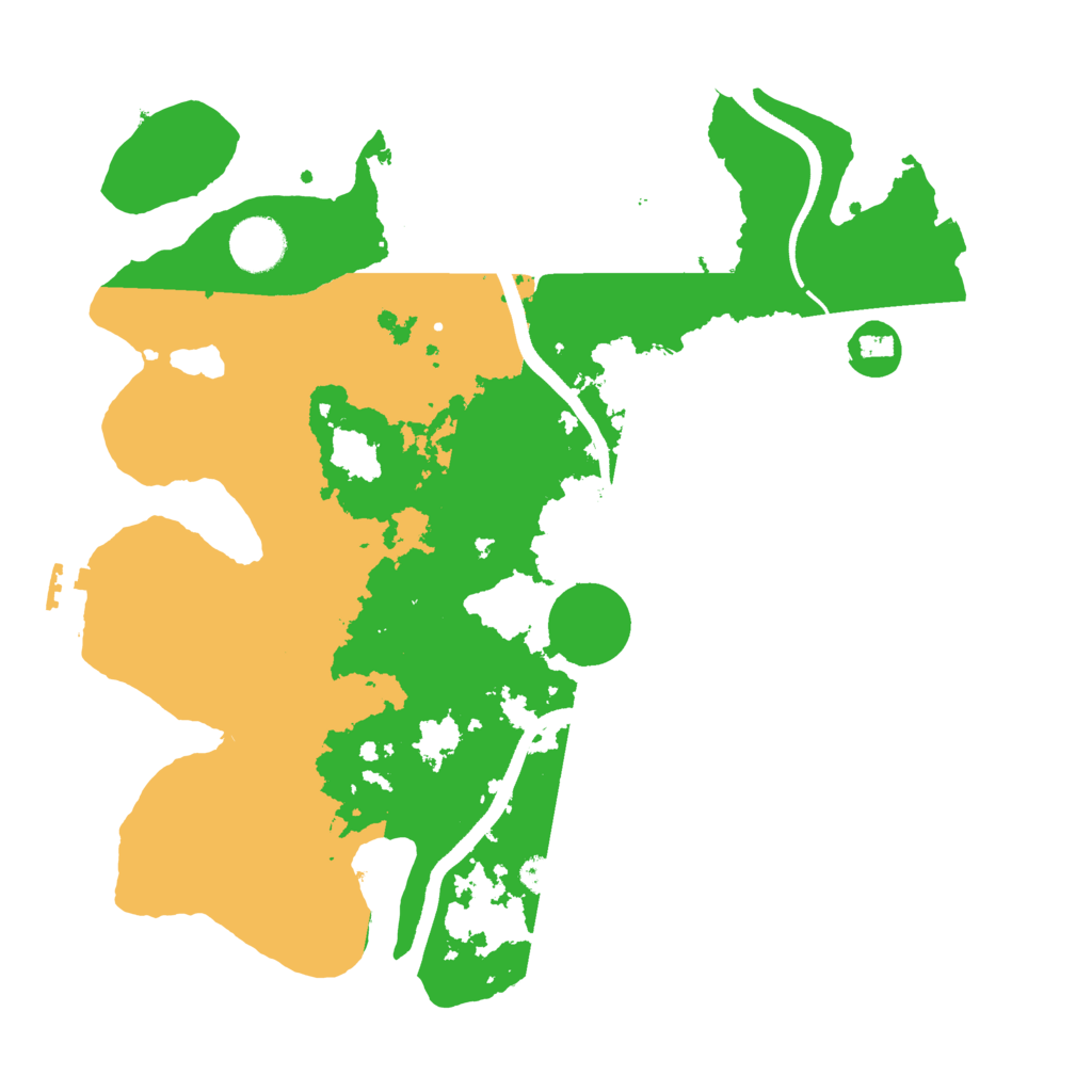 Biome Rust Map: Procedural Map, Size: 3500, Seed: 79486225