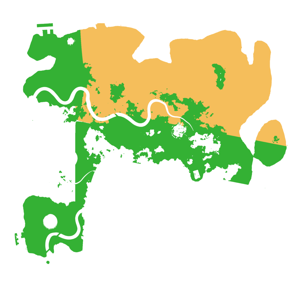 Biome Rust Map: Procedural Map, Size: 3800, Seed: 122838382