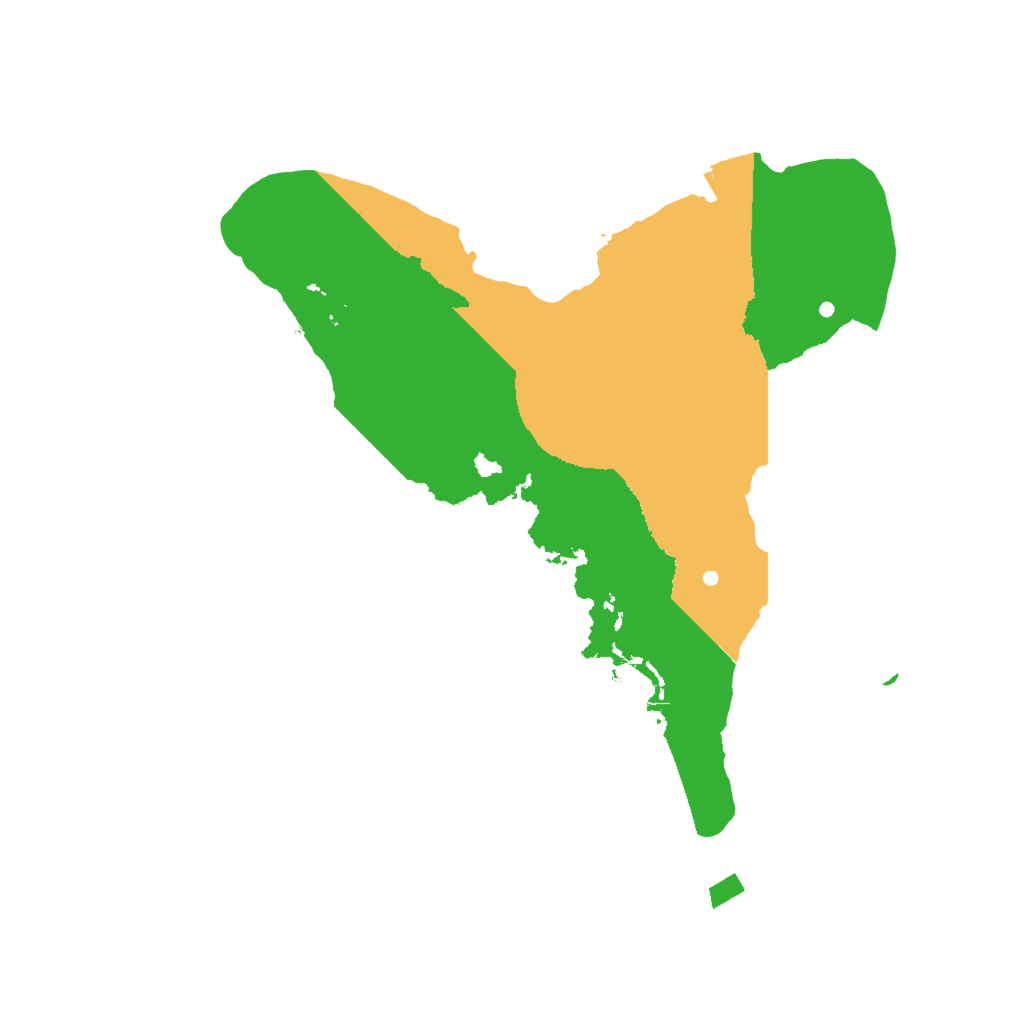 Biome Rust Map: Procedural Map, Size: 2000, Seed: 1369107347