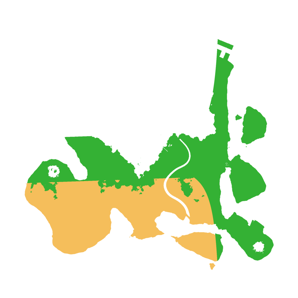 Biome Rust Map: Procedural Map, Size: 2500, Seed: 16808673