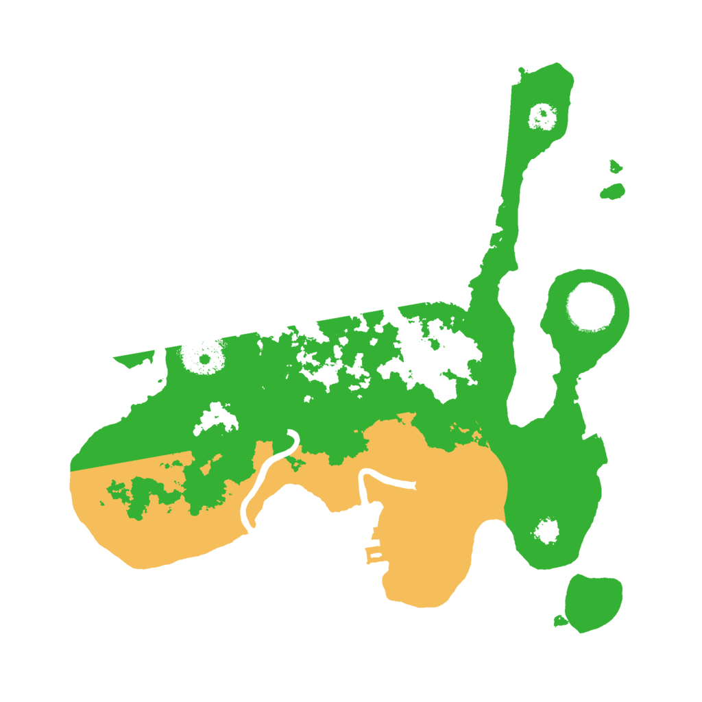 Biome Rust Map: Procedural Map, Size: 2600, Seed: 76069733