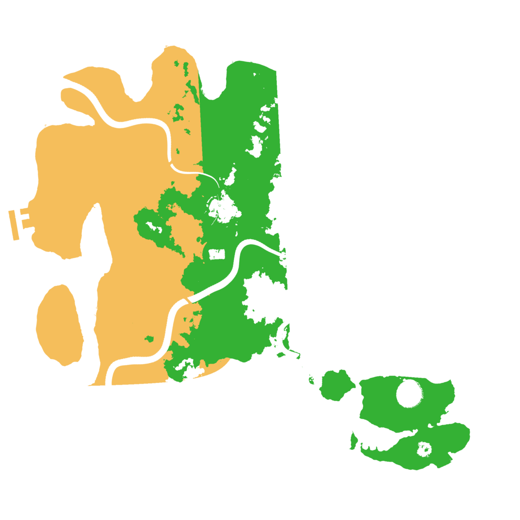 Biome Rust Map: Procedural Map, Size: 3500, Seed: 1821822704