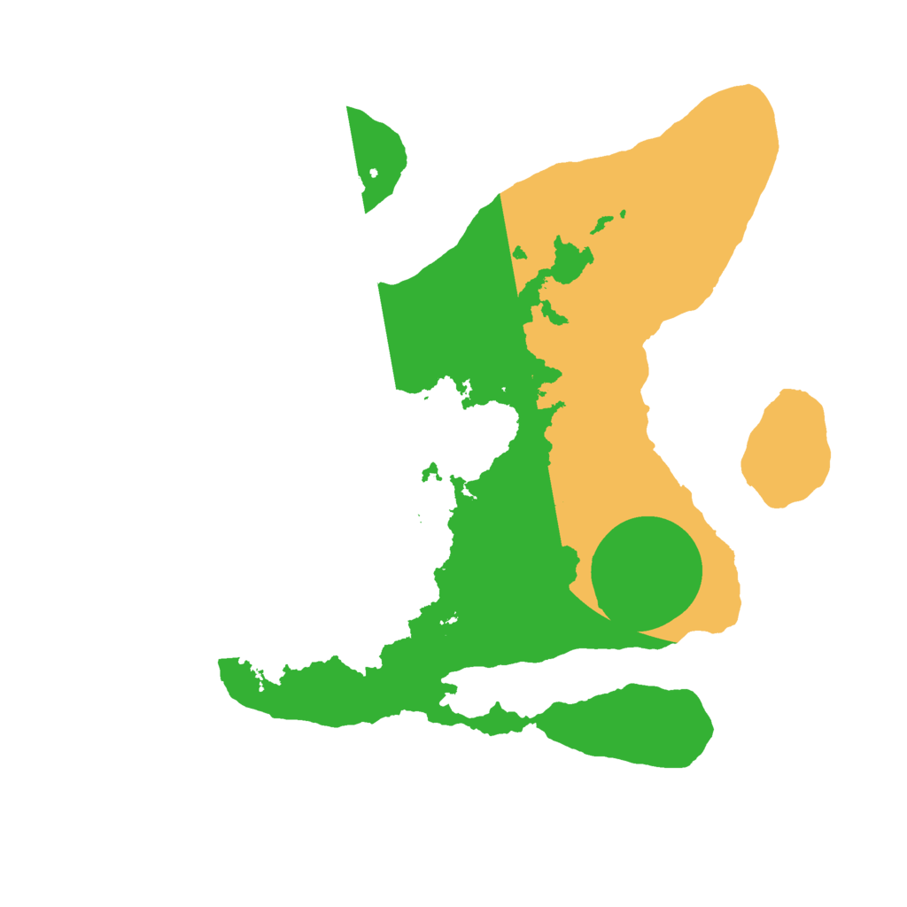 Biome Rust Map: Barren, Size: 2200, Seed: 42313422