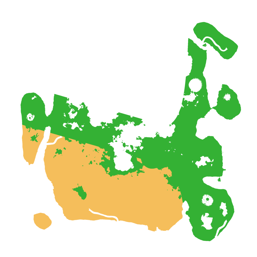 Biome Rust Map: Procedural Map, Size: 3500, Seed: 9991119
