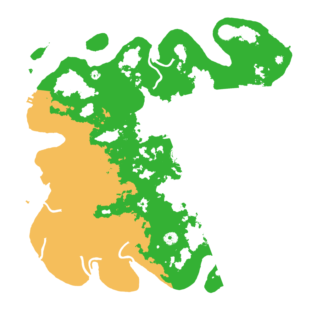 Biome Rust Map: Procedural Map, Size: 3600, Seed: 142