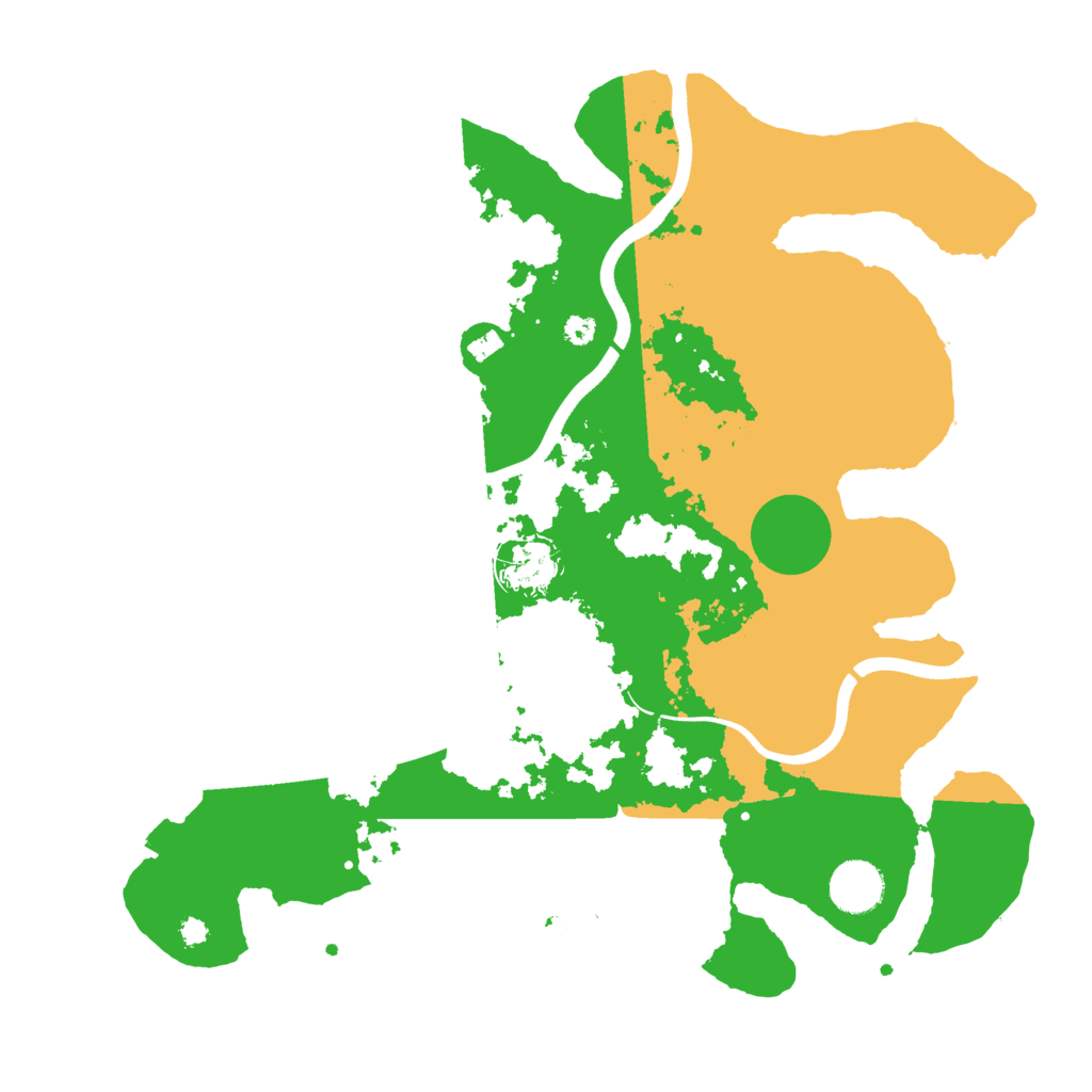 Biome Rust Map: Procedural Map, Size: 3600, Seed: 12608