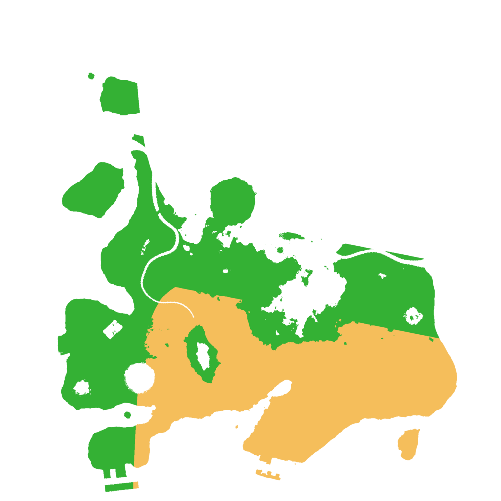 Biome Rust Map: Procedural Map, Size: 3000, Seed: 7960