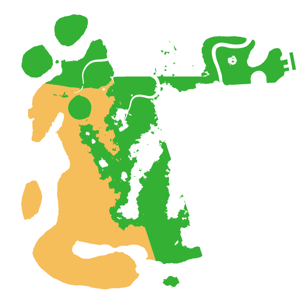 Biome Rust Map: Procedural Map, Size: 3500, Seed: 534963979