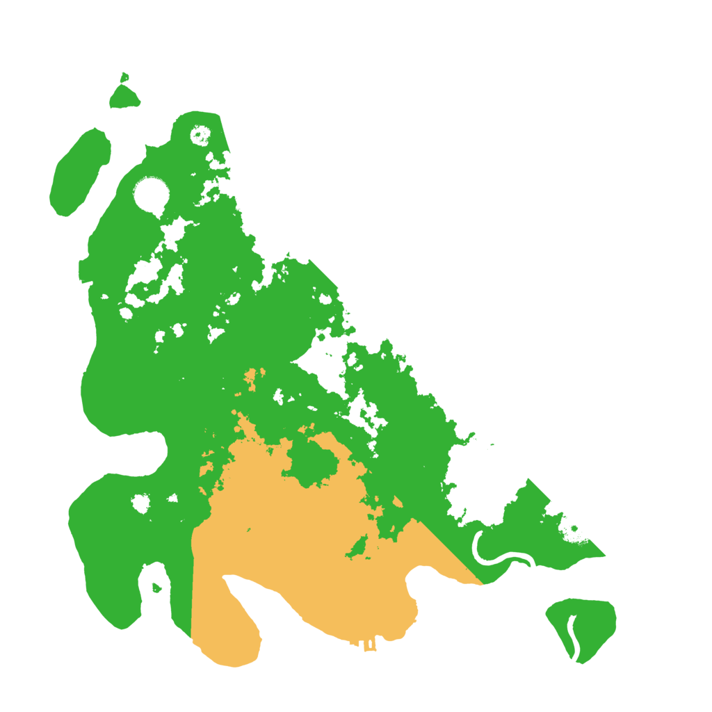 Biome Rust Map: Procedural Map, Size: 3600, Seed: 43626049