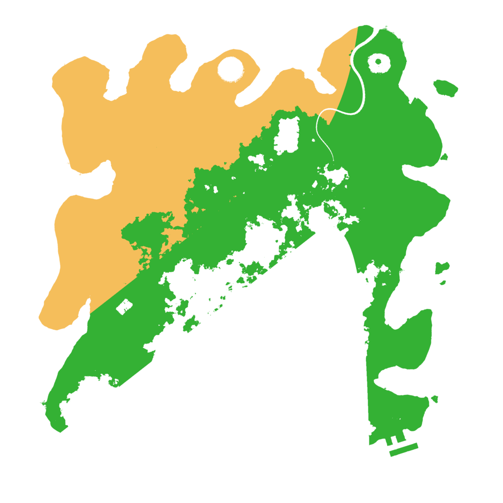 Biome Rust Map: Procedural Map, Size: 3500, Seed: 80938434