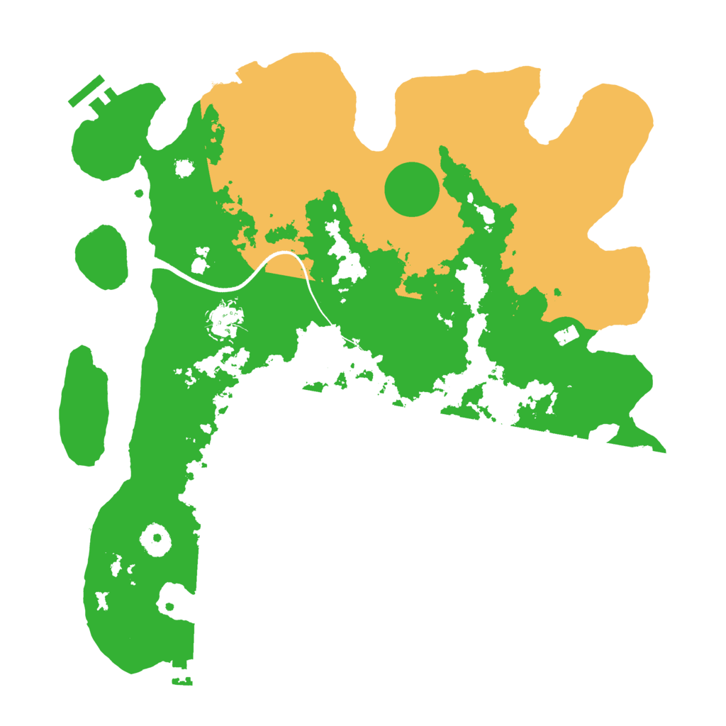 Biome Rust Map: Procedural Map, Size: 3500, Seed: 1999389507