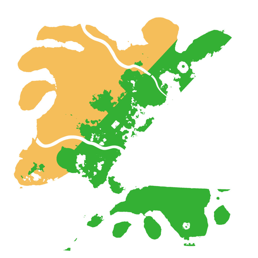 Biome Rust Map: Procedural Map, Size: 3500, Seed: 970075382