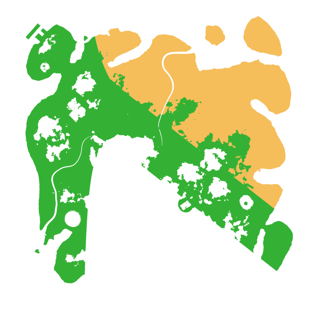 Biome Rust Map: Procedural Map, Size: 3500, Seed: 247790