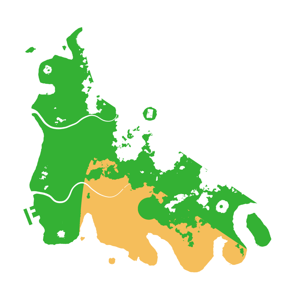 Biome Rust Map: Procedural Map, Size: 3500, Seed: 1241768721