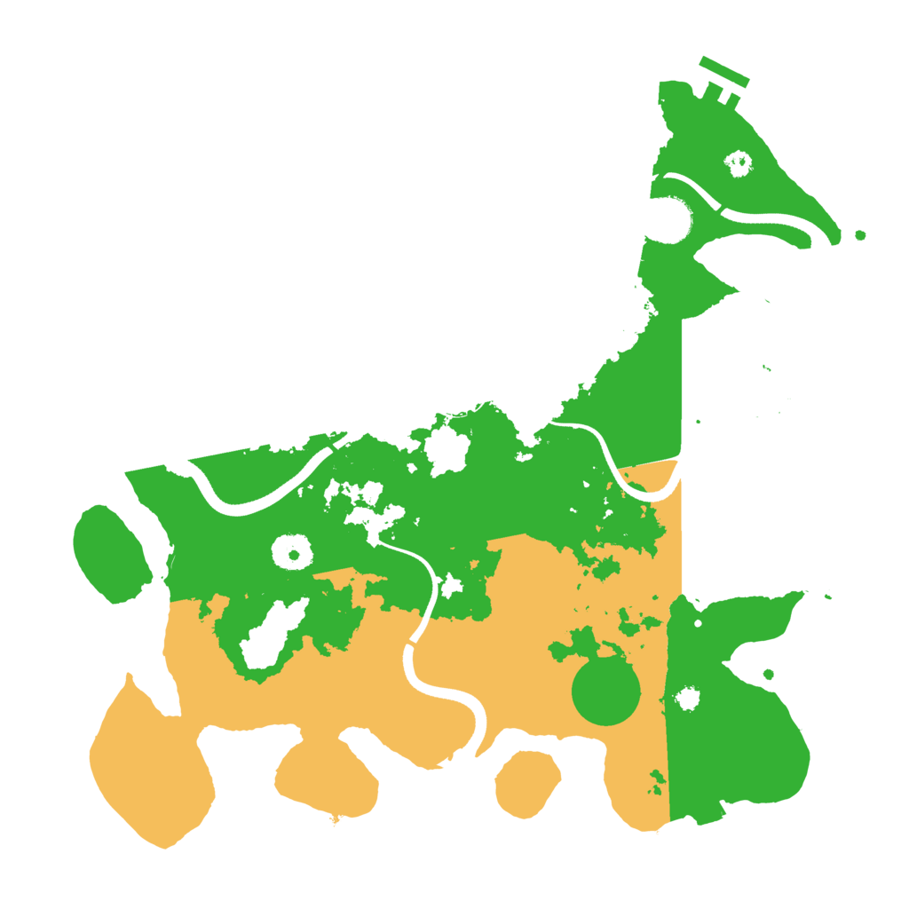 Biome Rust Map: Procedural Map, Size: 3500, Seed: 881377784